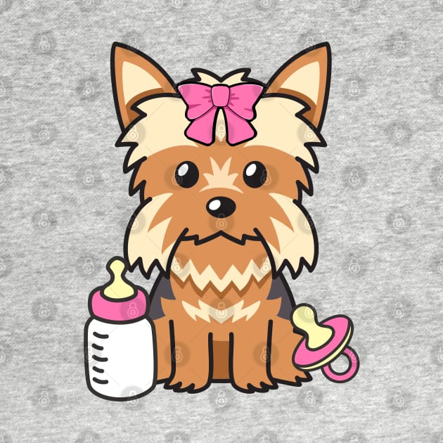 Cute yorkshire terrier is a baby - girl by Pet Station